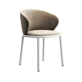 Mun chair with armrests by desalto